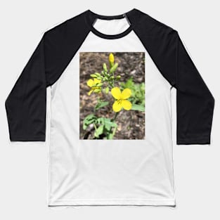 Four Petal Wildflower Baseball T-Shirt